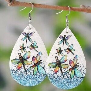 Dragonfly Teardrop Earrings